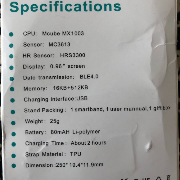 Smart band brand new in box - Picture 4 of 6